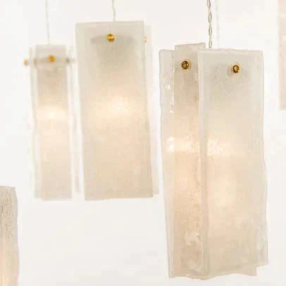Art Design 1/25/60/84-Light Colorful Rectangle Cluster Glass Tile Pendant/Chandelier - Richardrider