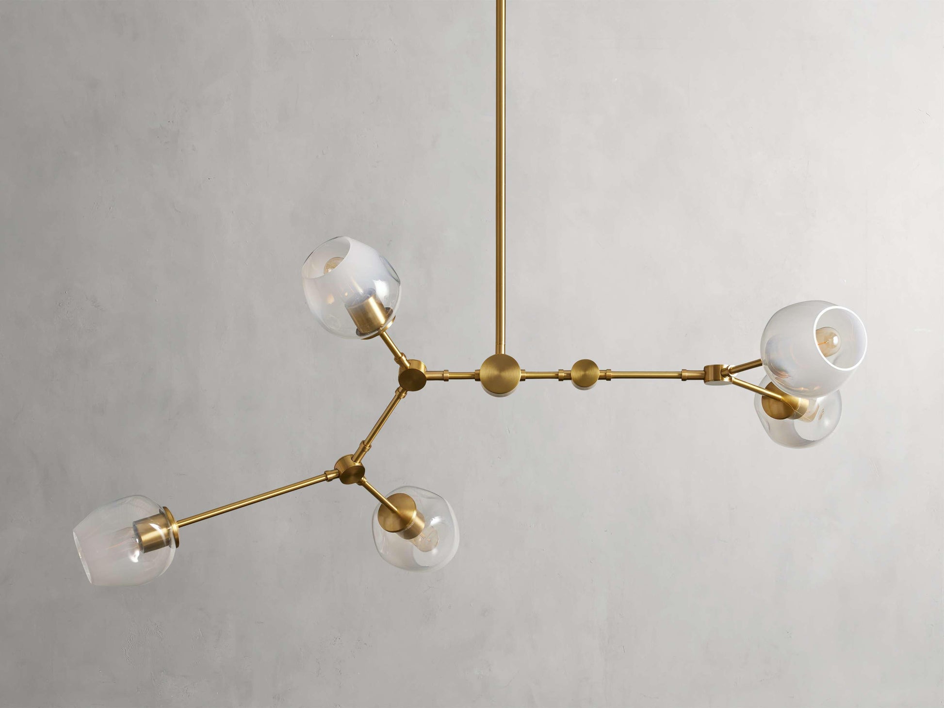 Covington Horizontal White Globe Branching Bubble Chandelier - Richardrider