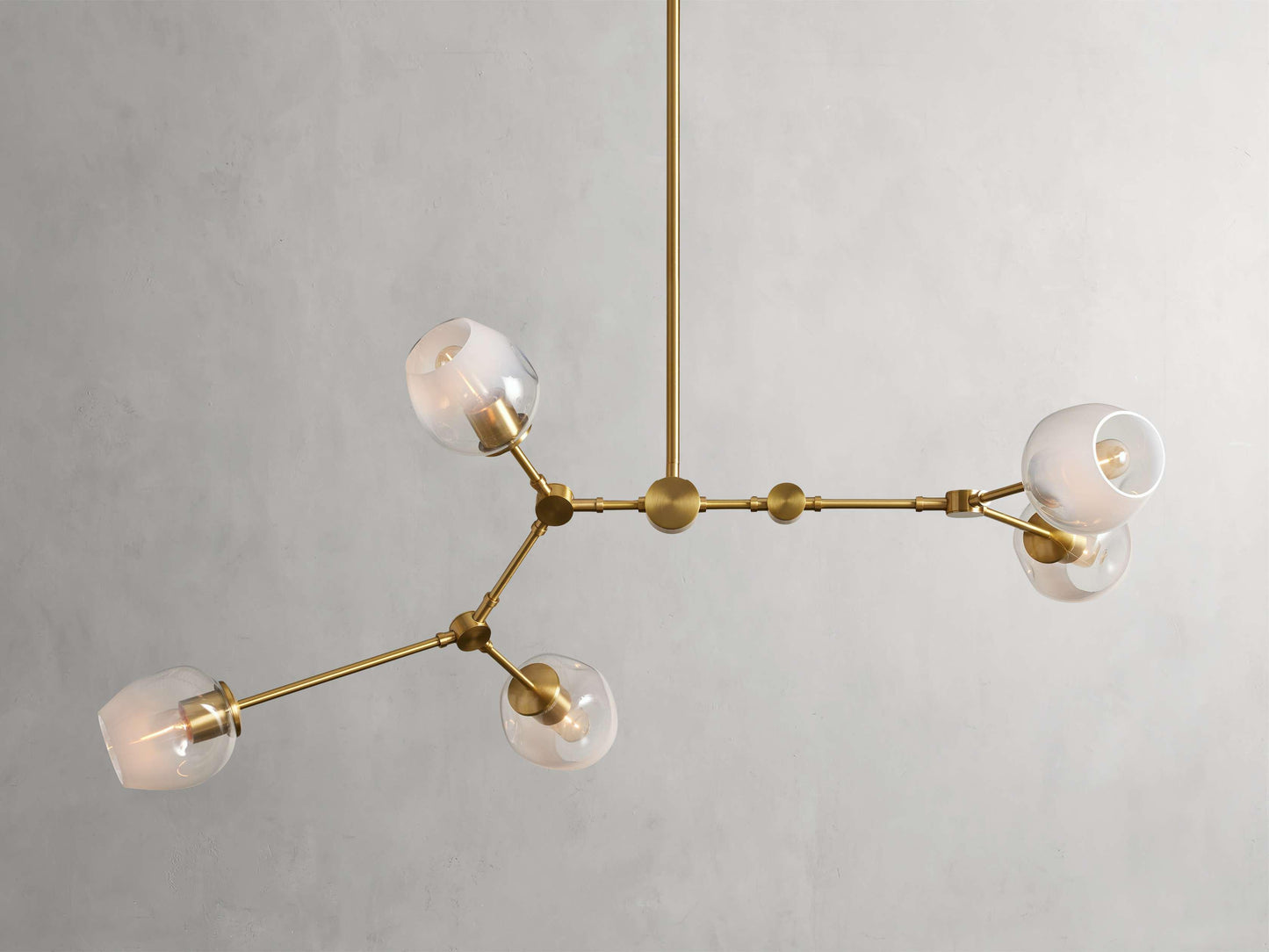 Covington Horizontal White Globe Branching Bubble Chandelier - Richardrider