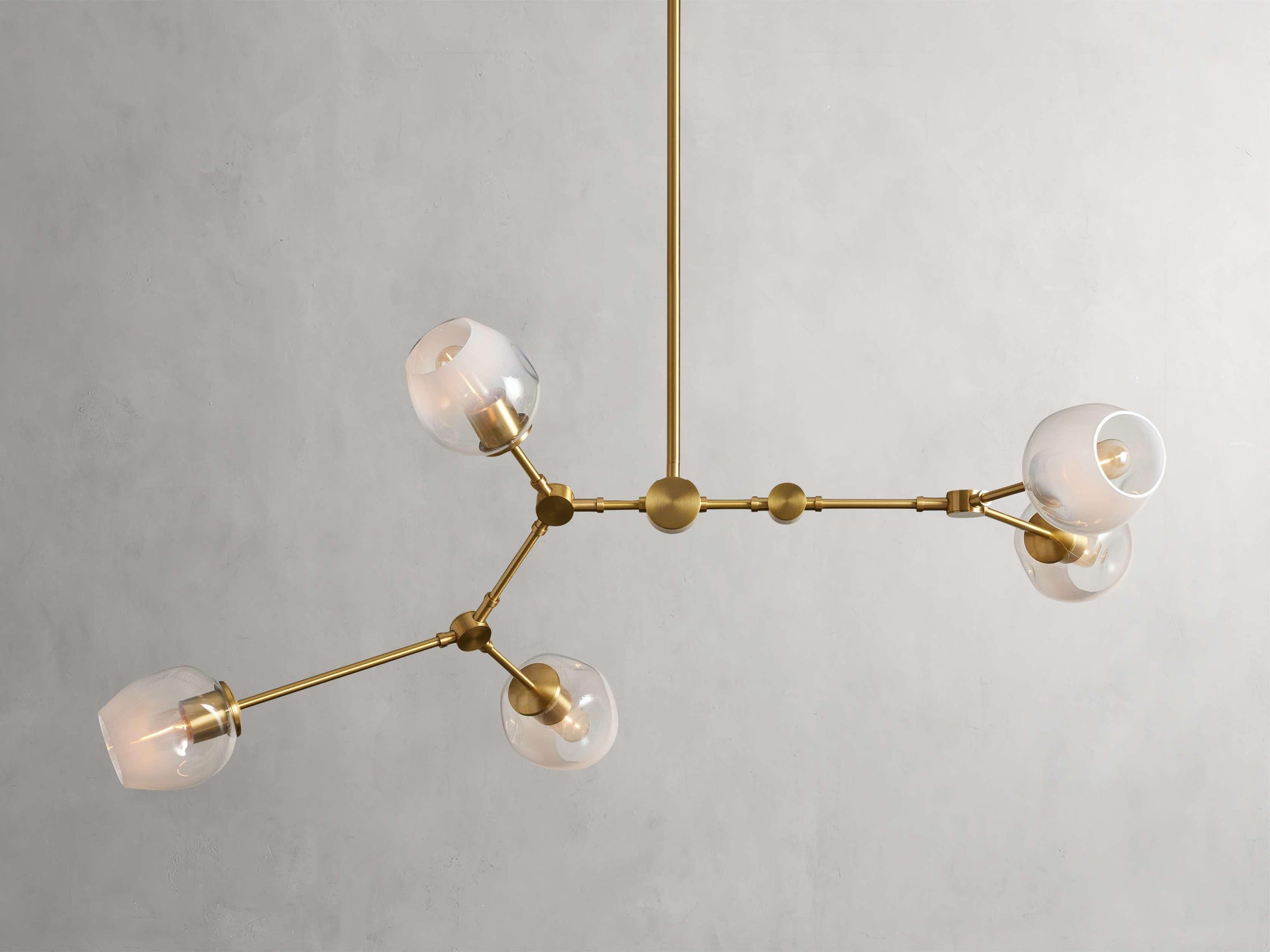 Covington Horizontal White Globe Branching Bubble Chandelier - Richardrider
