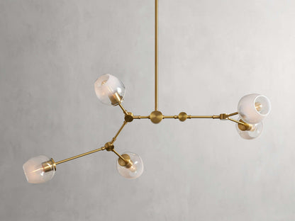 Covington Horizontal White Globe Branching Bubble Chandelier - Richardrider