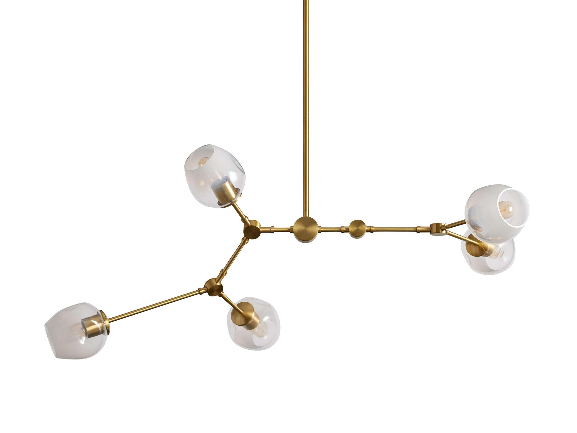 Covington Horizontal White Globe Branching Bubble Chandelier - Richardrider