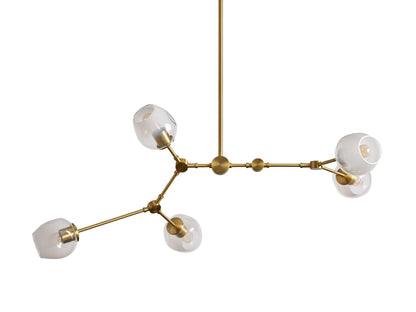 Covington Horizontal White Globe Branching Bubble Chandelier - Richardrider