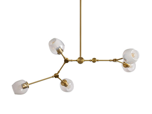 Covington Horizontal White Globe Branching Bubble Chandelier - Richardrider