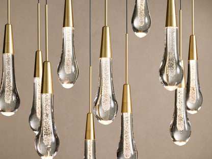 Soltaire Crystal Linear Chandelier 37" 50" 60" 70" 87" 120"W
