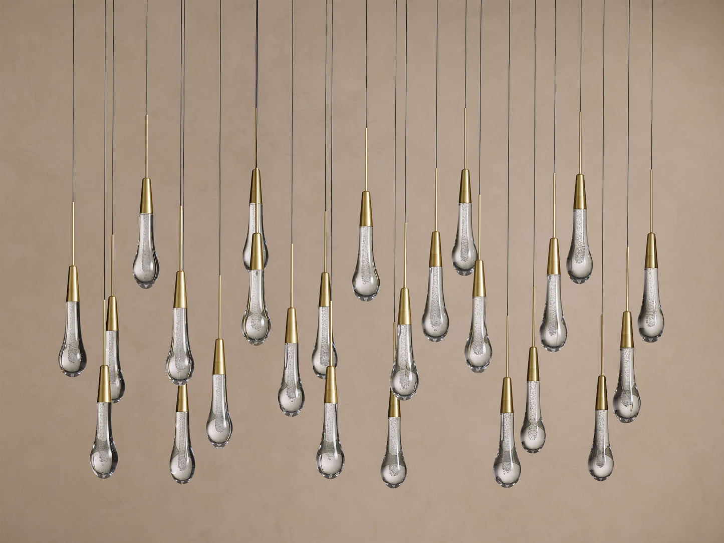 Soltaire Crystal Linear Chandelier 37" 50" 60" 70" 87" 120"W
