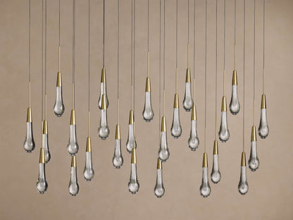 Soltaire Crystal Linear Chandelier 37" 50" 60" 70" 87" 120"W