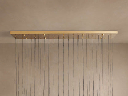 Soltaire Crystal Linear Chandelier 37" 50" 60" 70" 87" 120"W
