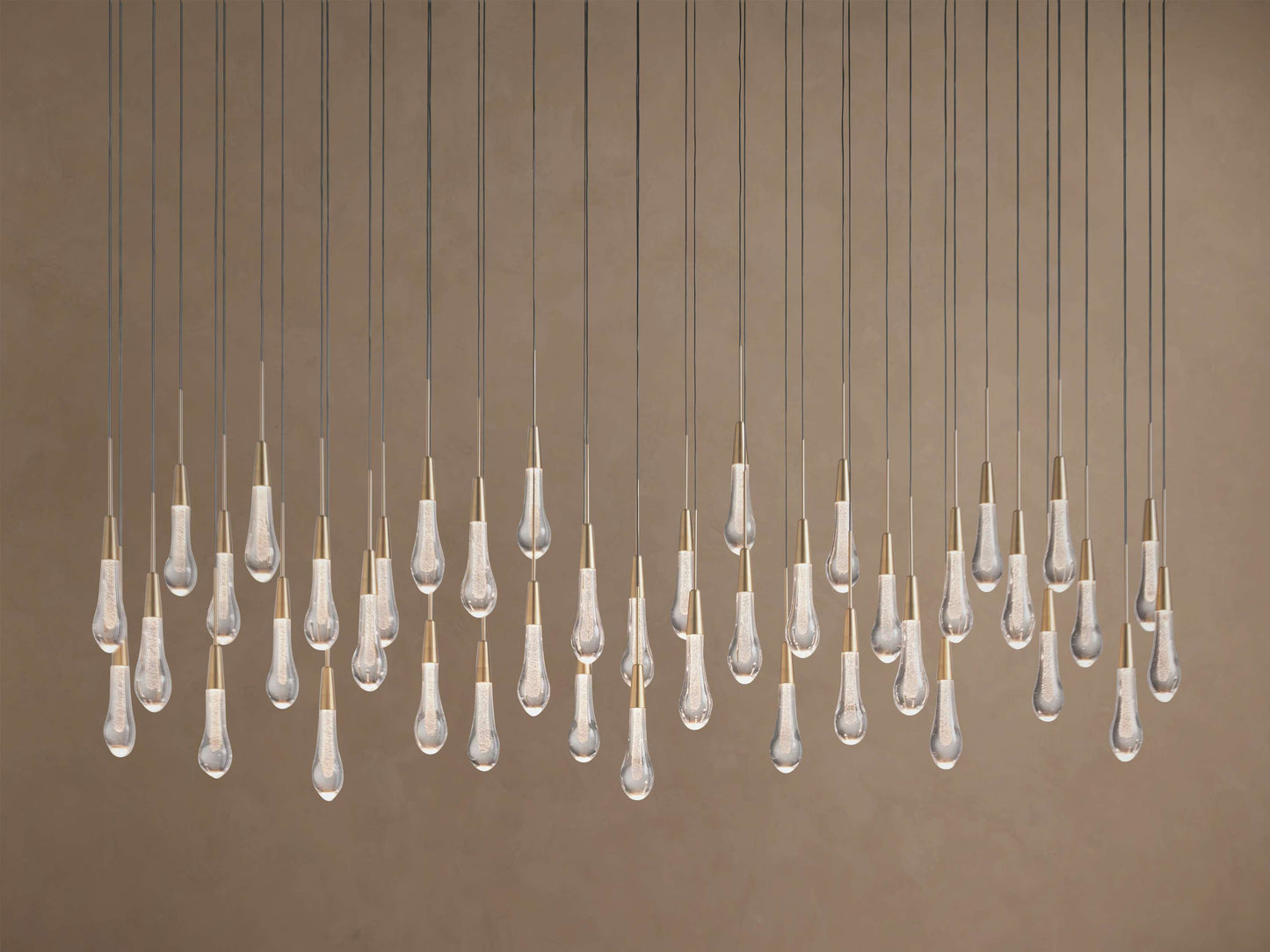 Soltaire Crystal Linear Chandelier 37" 50" 60" 70" 87" 120"W