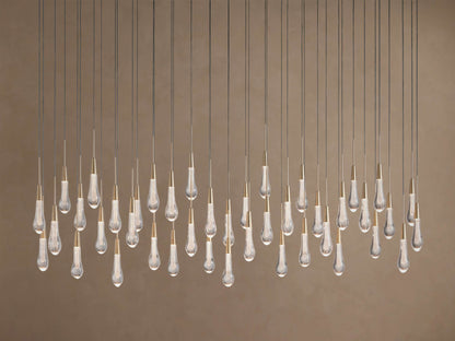 Soltaire Crystal Linear Chandelier 37" 50" 60" 70" 87" 120"W