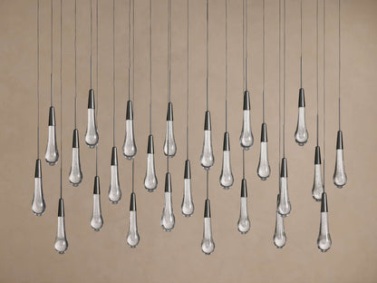 Soltaire Crystal Linear Chandelier 37" 50" 60" 70" 87" 120"W