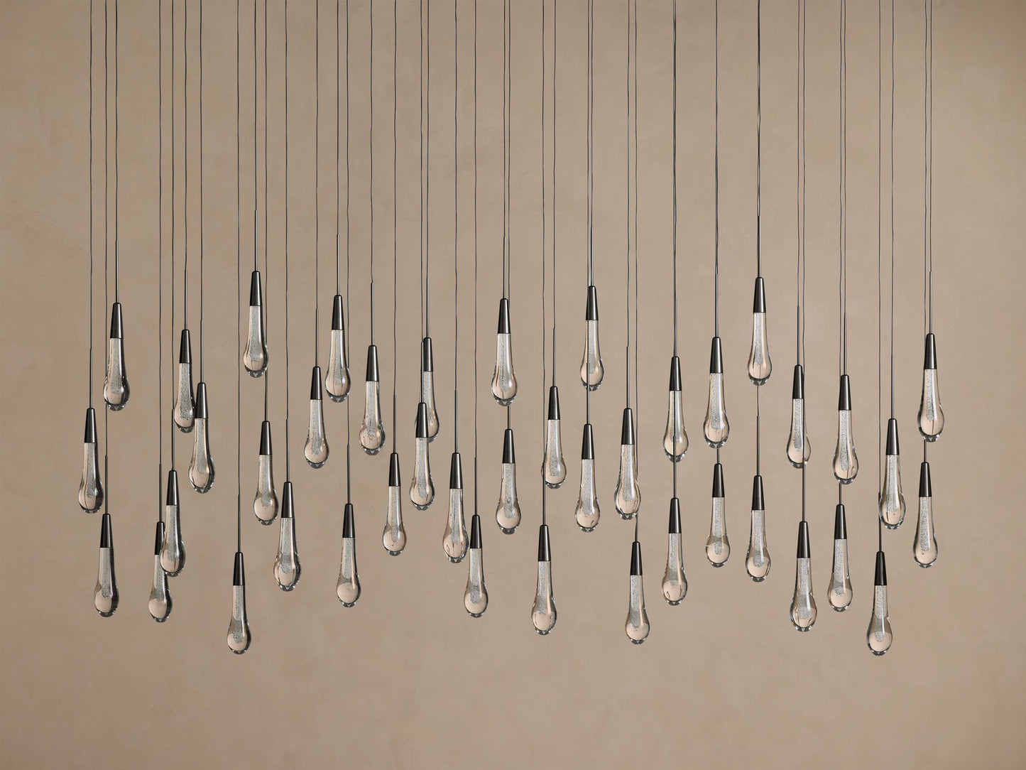 Soltaire Crystal Linear Chandelier 37" 50" 60" 70" 87" 120"W