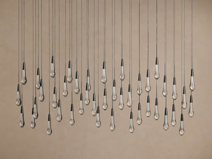 Soltaire Crystal Linear Chandelier 37" 50" 60" 70" 87" 120"W