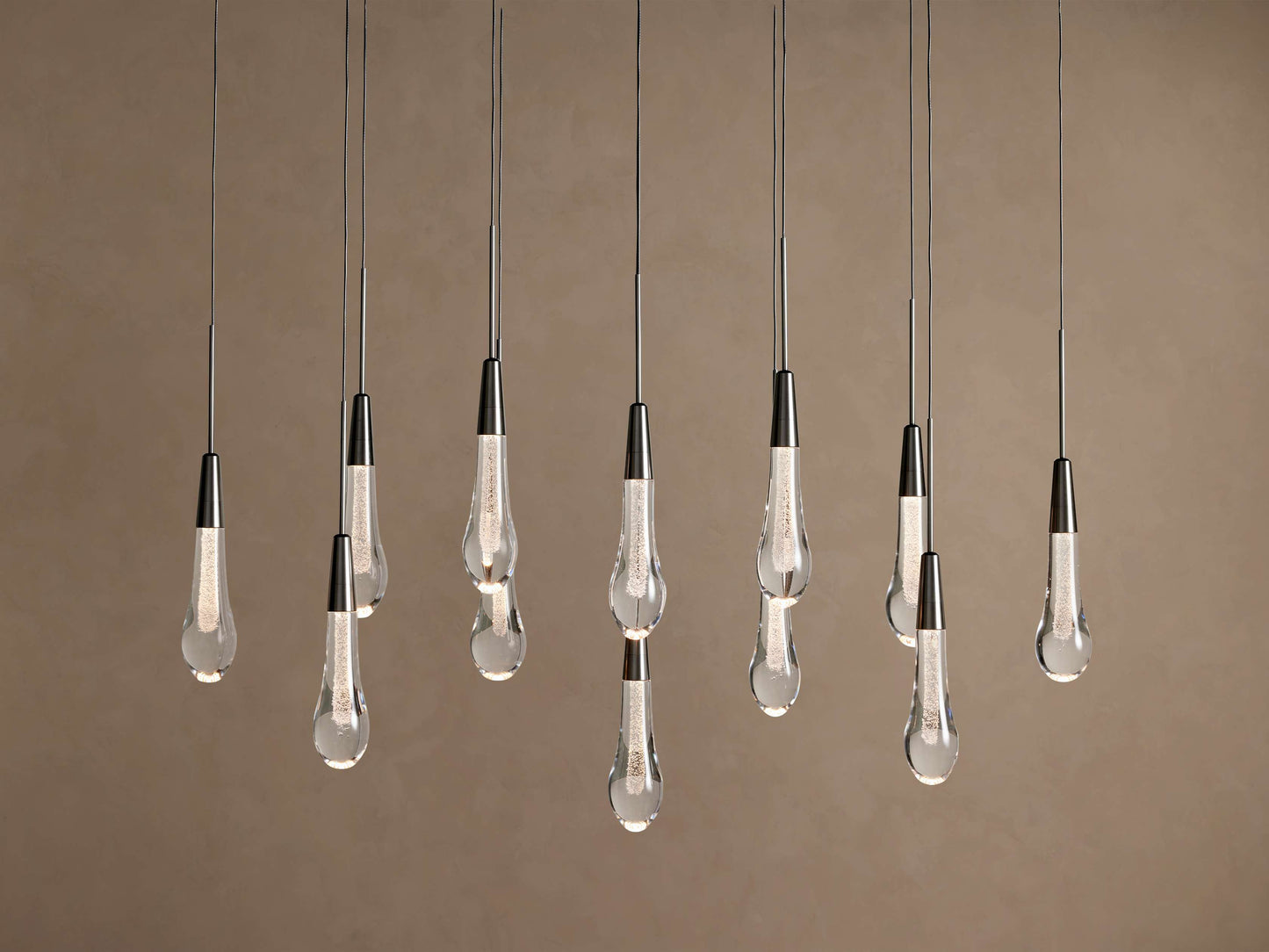 Soltaire Crystal Linear Chandelier 37" 50" 60" 70" 87" 120"W