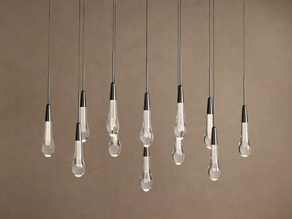 Soltaire Crystal Linear Chandelier 37" 50" 60" 70" 87" 120"W