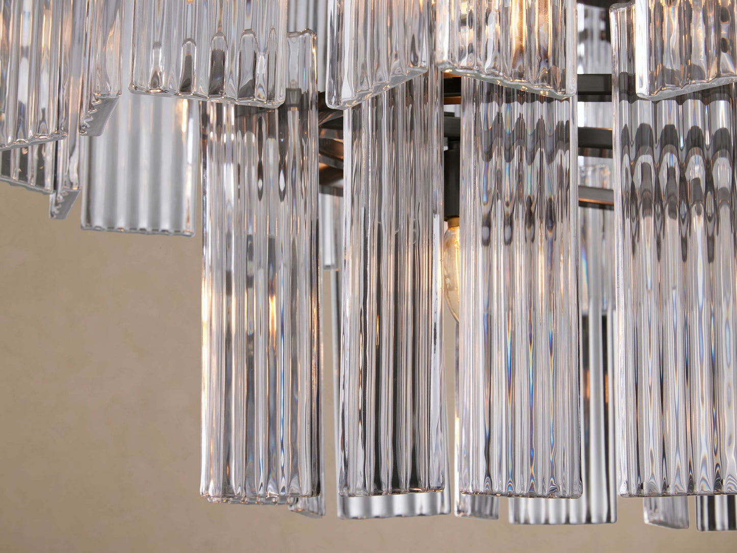 Delsie Oval Tiered Chandelier 63'' 72"W