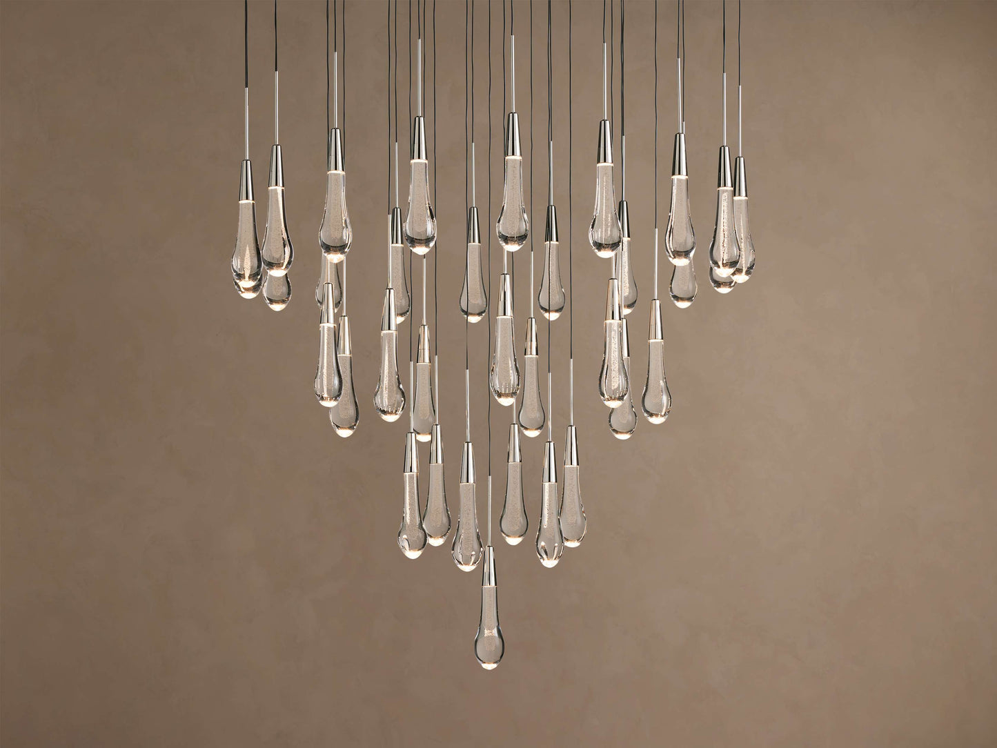 Soltaire Crystal Round Chandelier 17" 24'' 36'' 48" 58''D