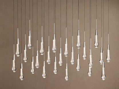 Soltaire Crystal Linear Chandelier 37" 50" 60" 70" 87" 120"W