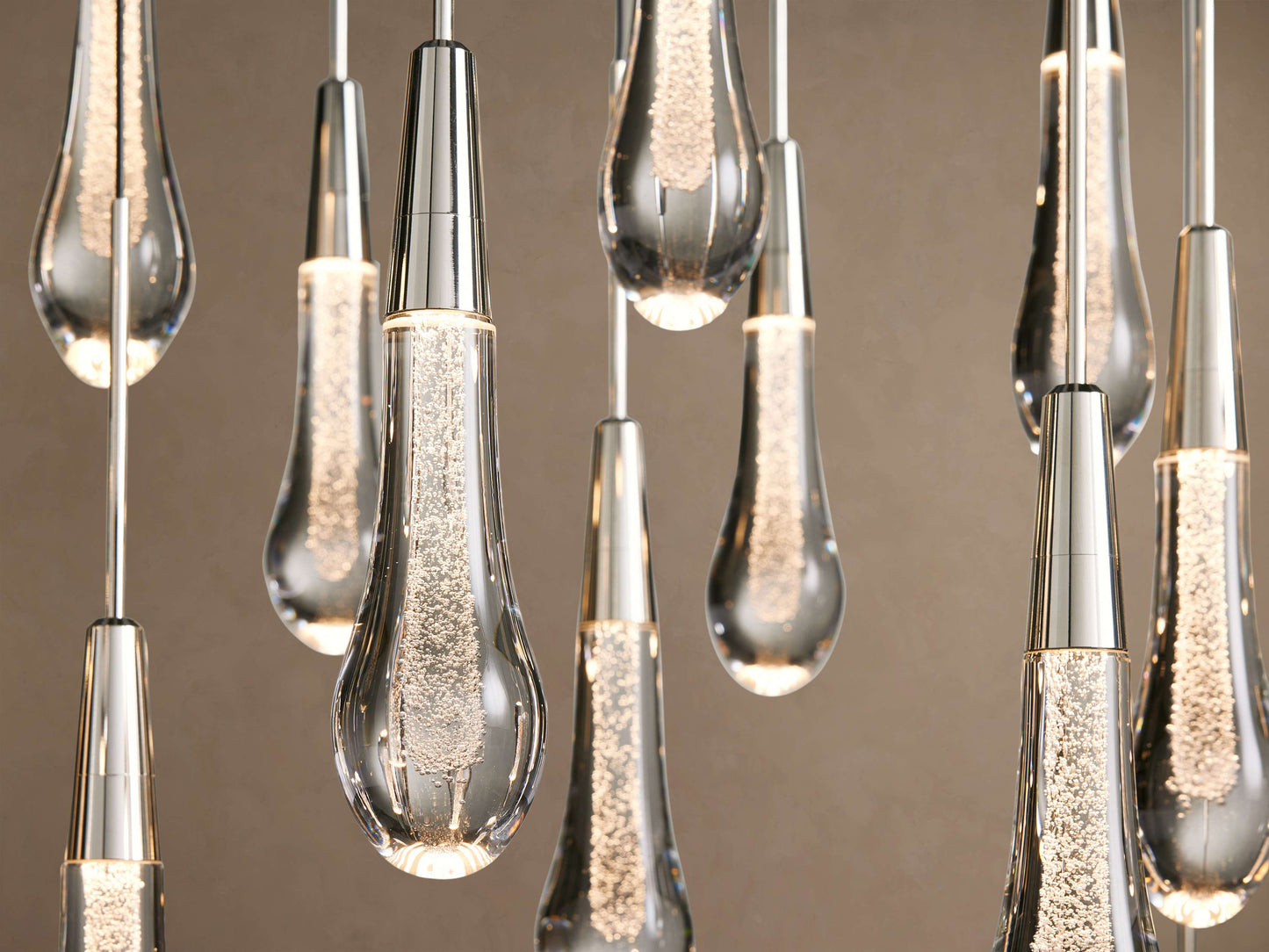 Soltaire Crystal Linear Chandelier 37" 50" 60" 70" 87" 120"W