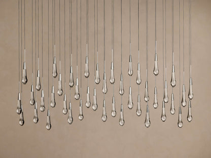 Soltaire Crystal Linear Chandelier 37" 50" 60" 70" 87" 120"W