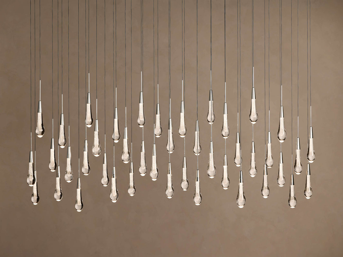 Soltaire Crystal Linear Chandelier 37" 50" 60" 70" 87" 120"W