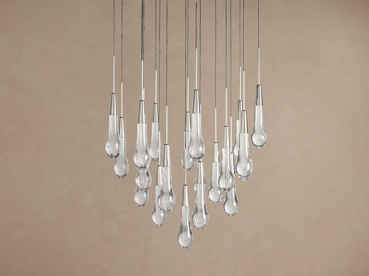 Soltaire Crystal Round Chandelier 17" 24'' 36'' 48" 58''D
