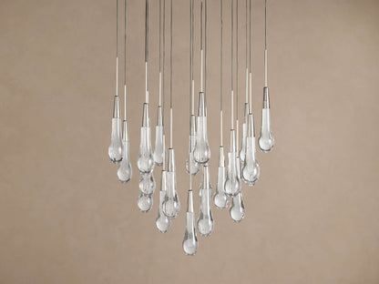 Soltaire Crystal Round Chandelier 17" 24'' 36'' 48" 58''D