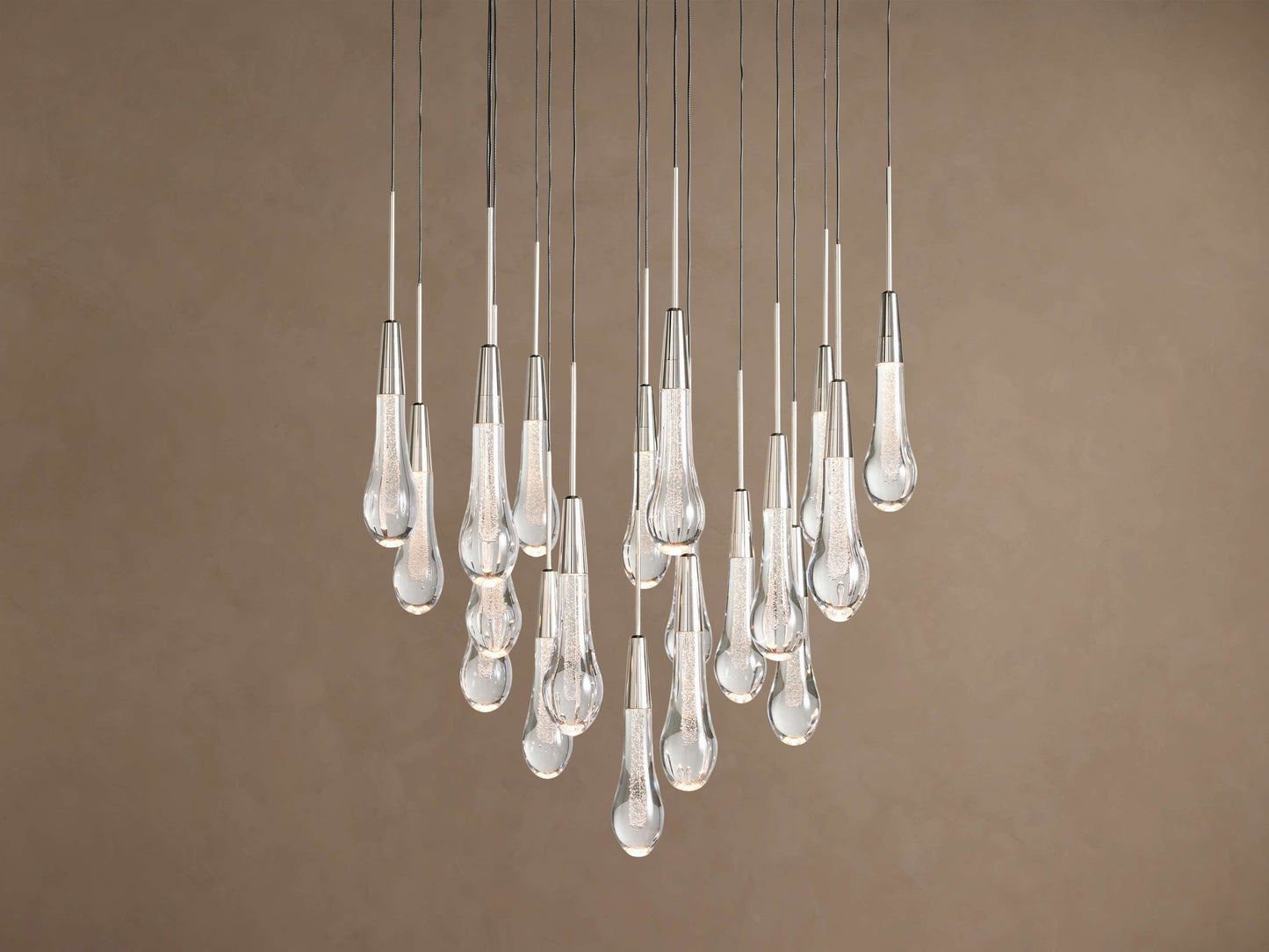 Soltaire Crystal Round Chandelier 17" 24'' 36'' 48" 58''D
