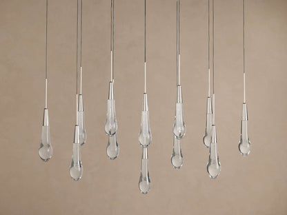 Soltaire Crystal Linear Chandelier 37" 50" 60" 70" 87" 120"W