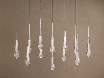 Soltaire Crystal Linear Chandelier 37" 50" 60" 70" 87" 120"W