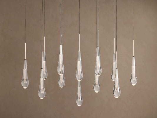 Soltaire Crystal Linear Chandelier 37" 50" 60" 70" 87" 120"W