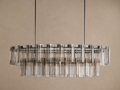 Delsie Oval Tiered Chandelier 63'' 72"W