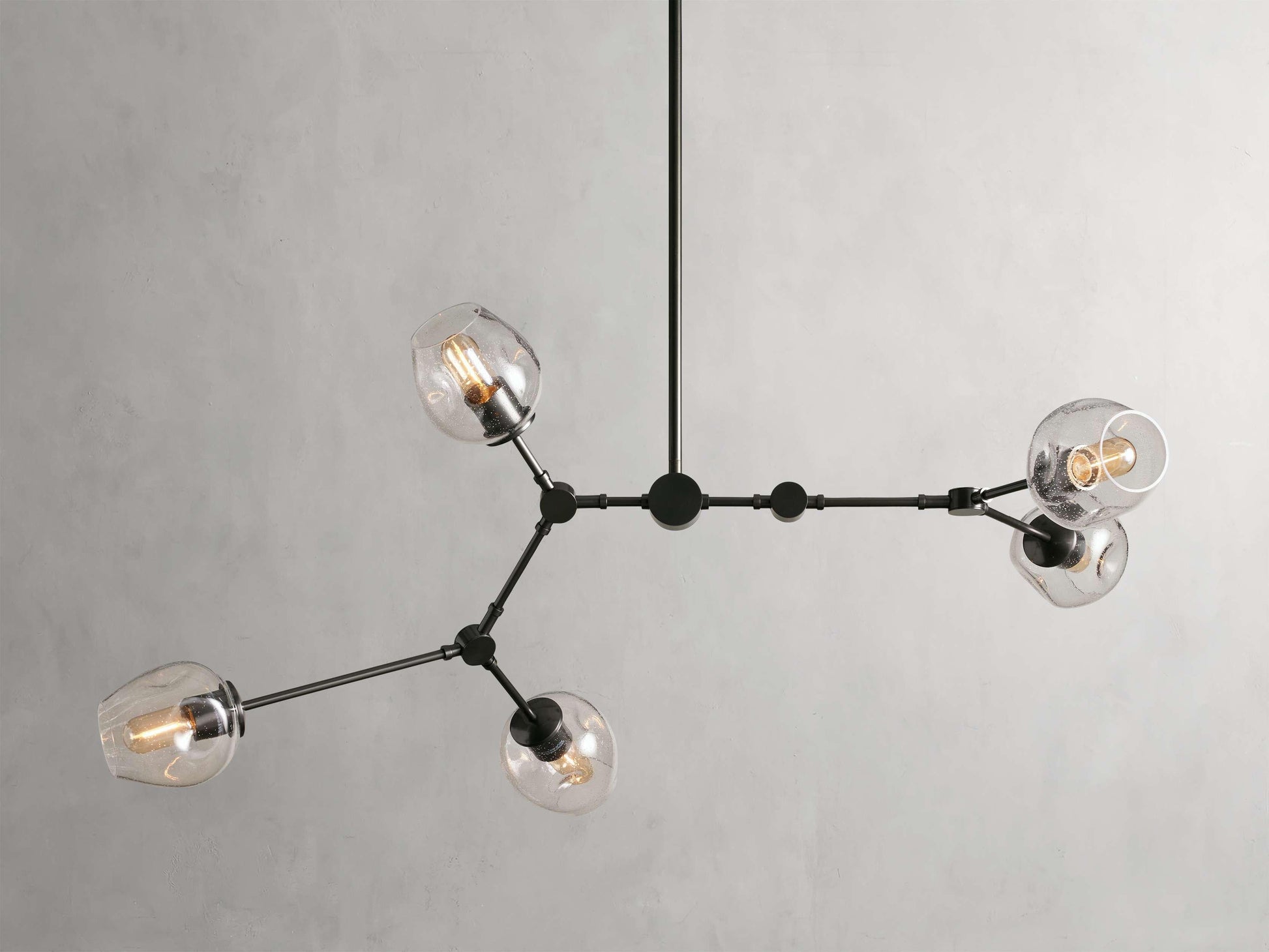 Covington Horizontal White Globe Branching Bubble Chandelier - Richardrider