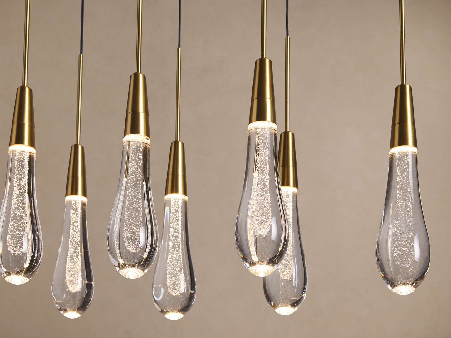 Soltaire Crystal Linear Chandelier 37" 50" 60" 70" 87" 120"W