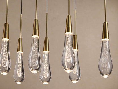 Soltaire Crystal Linear Chandelier 37" 50" 60" 70" 87" 120"W