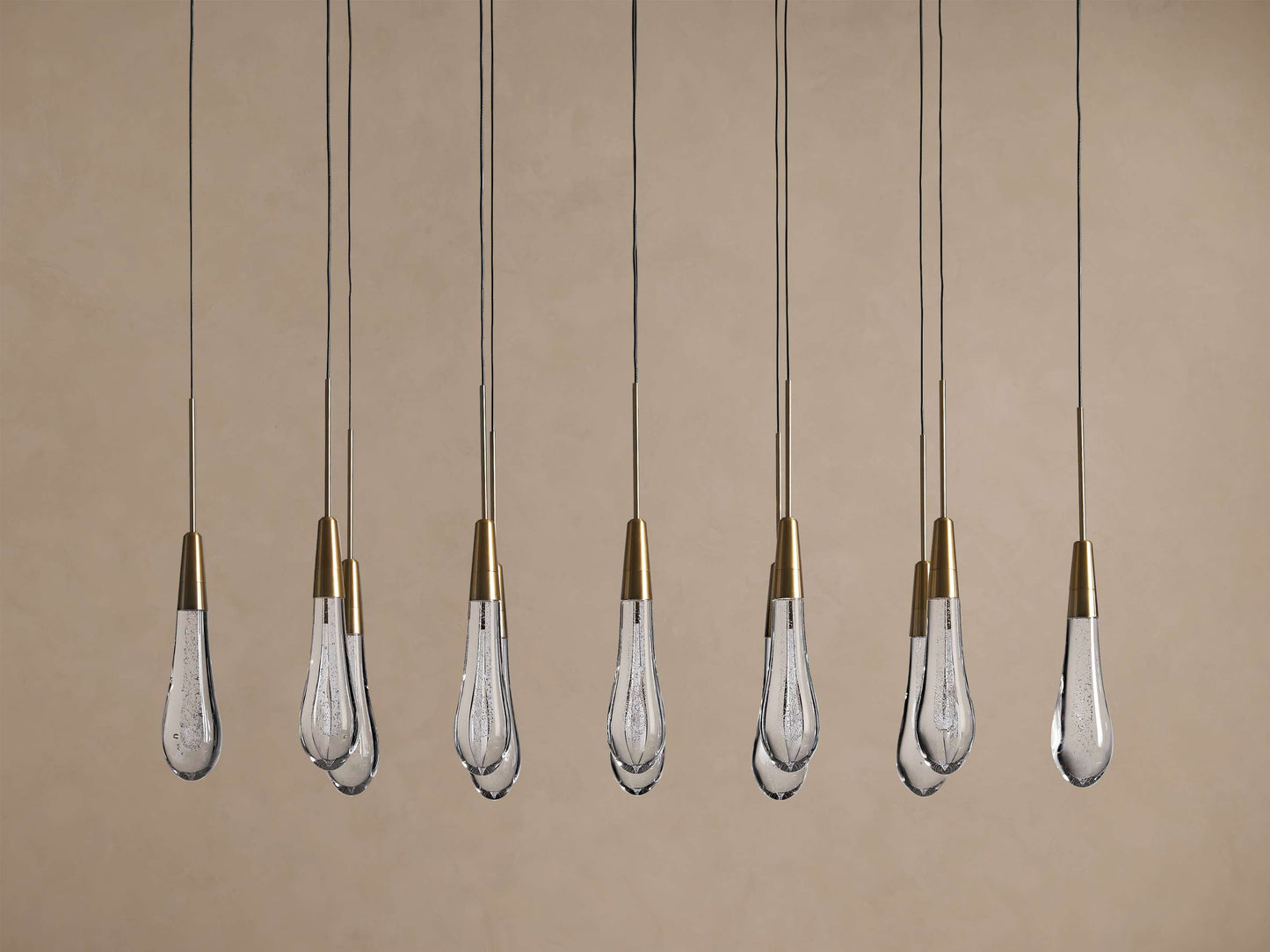 Soltaire Crystal Linear Chandelier 37" 50" 60" 70" 87" 120"W