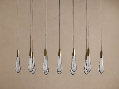 Soltaire Crystal Linear Chandelier 37" 50" 60" 70" 87" 120"W