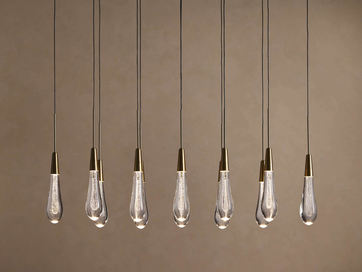 Soltaire Crystal Linear Chandelier 37" 50" 60" 70" 87" 120"W