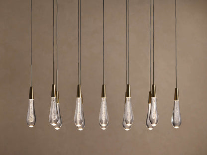 Soltaire Crystal Linear Chandelier 37" 50" 60" 70" 87" 120"W
