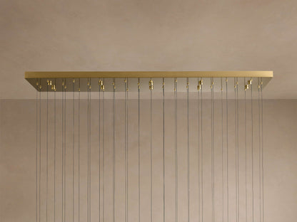 Soltaire Crystal Linear Chandelier 37" 50" 60" 70" 87" 120"W