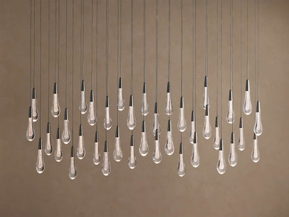 Soltaire Crystal Linear Chandelier 37" 50" 60" 70" 87" 120"W