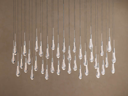 Soltaire Crystal Linear Chandelier 37" 50" 60" 70" 87" 120"W