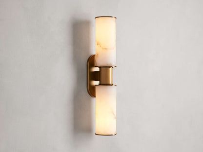 Harlin 2-Light Wall Sconce in Alabaster