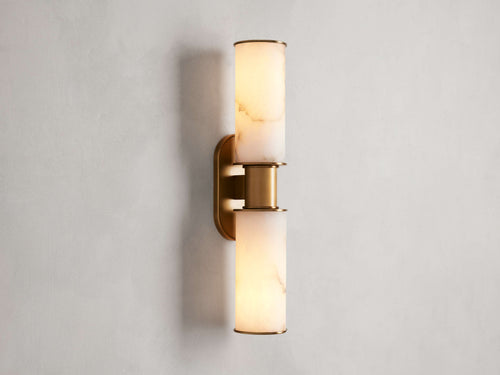 Harlin 2-Light Wall Sconce in Alabaster