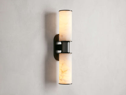 Harlin 2-Light Wall Sconce in Alabaster