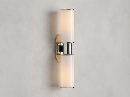 Harlin 2-Light Wall Sconce in Milk