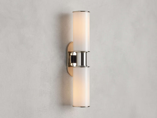 Harlin 2-Light Wall Sconce in Milk