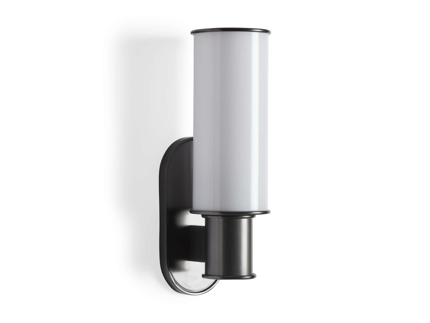 Harlin Bronze Wall Sconce in Milk