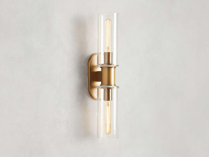 Harlin 2-Light Wall Sconce in Clear