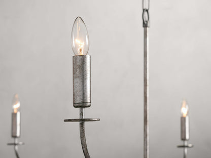 Arnett Round Chandelier in Silver